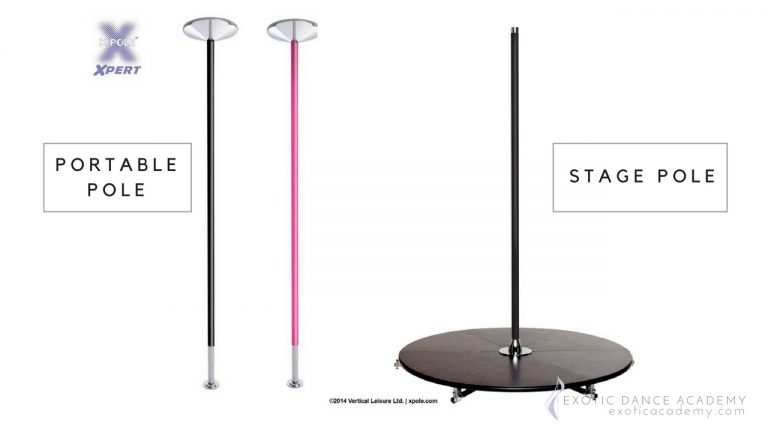 Comparison: 45mm X-pole vs 38mm spinning pole at Bobbi's Pole Studio