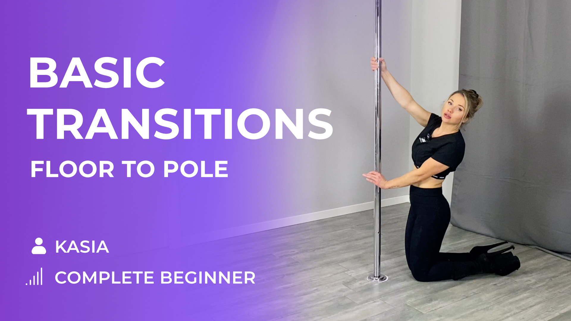 Floor to Pole Transitions (How to stand up gracefully in heels 💜)